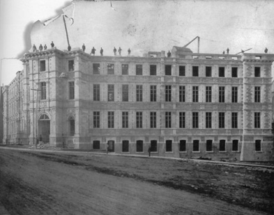 [ Palais de justice de Qubec, Palais de justice de Qubec en construction, vers 1885., ANQ, ANQ (Qubec)  ]