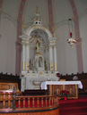 Inside the Fortierville church (Altar)