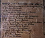 Comt de Digby, Nouvelle-cosse, carte dessine et grave  partir des arpentages authentiques, sous la direction de H.F. Walling (dtail de lannuaire des entreprises de Sandy Cove)