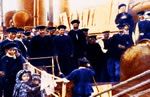 Doukhobors on board ship to Canada 1899