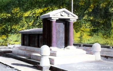 [ Peter Verigin's tomb near Brilliant, B.C. before 1931, Unknown, Doukhobor Discovery Centre, Castlegar, BC B-205 ]