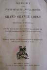 Orange Lodge Report, 1876