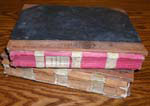 Photograph of Two Volumes of Crown Attorney Charles Hutchinson\'s Letterbooks from 1880
