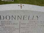 Pennies on top of the Donnelly Tombstone at St. Patrick's Roman Catholic Cemetery, Biddulph, 2005