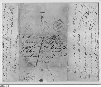[ Photograph of Letter from James Ritchie to Robert Ritchie, 19 September 1848, Unknown, National Archives of Canada e-003894616 ]