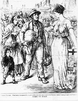 [ Canada Welcomes Immigrants, 1880, Unknown, D.B. Weldon Library, University of Western Ontario AP5.C13 ]