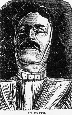 [ John Donnelly in Death, This drawing originally appeared in the 1880 newspaper coverage of the Donnelly murders. It is reprinted in Donald L. Cosens, ed. [ John Donnelly in Death, This drawing originally appeared in the 1880 newspaper coverage of the Donnelly murders. It is reprinted in Donald L. Cosens, ed.