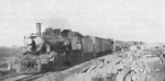 Train sur le chemin de fer le 