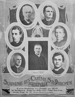 [ Les curs de la paroisse Sainte-Philomne de Fortierville, Inconnu, Album-souvenir 100e anniversaire de la paroisse Sainte-Philomne de Fortierville, 1882-1982  ]