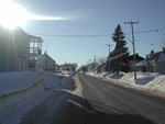 Rue principale de Fortierville, fvrier 2004