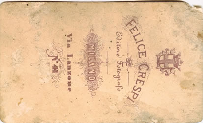 [ Carte de visite, trouve dans le mur de la 