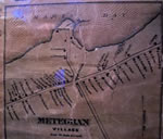 Comt de Digby, Nouvelle-cosse, carte dessine et grave  partir des arpentages authentiques, sous la direction de H.F. Walling (dtail de Meteghan)