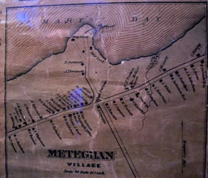 [ Digby County Nova Scotia, From actual surveys drawn & engraved under the direction of H.F. Walling (detail, Meteghan) ]