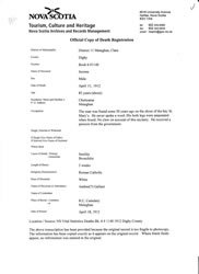 [ Photo of Official Copy of Death Registration: Jerome ]