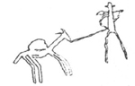 Packer Figure from Chilcotin Basket