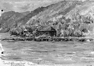 [ Fort Alexander, Fraser River, [Crease, Lindley], BCA PDP07186 ]