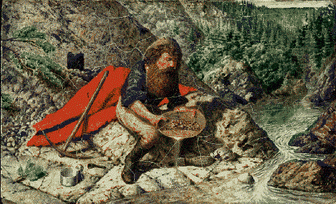 [ Prospecting for alluvial gold in British Columbia, Hind, William George Richardson, 1833-1889, BCA PDP02612 ]