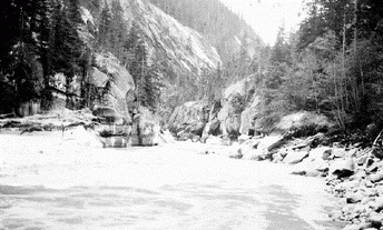 [ Le canyon Waddington  la rivire Homathco, Unknown, BCA A-04113 ]