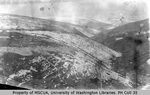 Mining operations on Adams Creek showing Adams Hill on left opposite claims 4,5,and 6 below Bonanza Creek