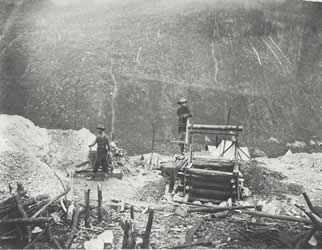 [ Gold was also found on Hilltops, where Creeks had once flowed ]