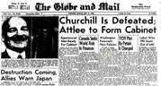 Churchill defeated