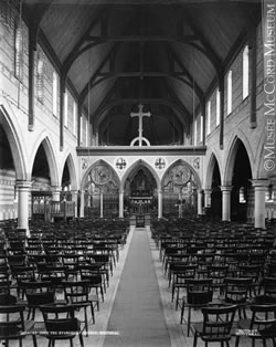 [ Interior, St. John the Evangelist Church, Montreal, QC, about 1896 ]
