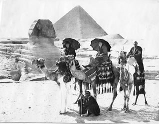 [ Rose Shallow and Amy Roddick in Egypt ]