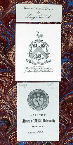 [ Bookplate, McGill University Library ]