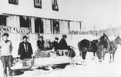 [ Going to Canoe Lake station for the mail ]
