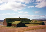 Reconstruction du hall  Stng, en Islande