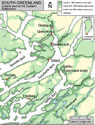Map of Central Part of the Eastern Settlement, Greenland