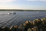 La rivire Miramichi prs de son embouchure