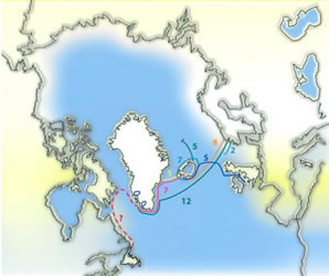 [ Sailing distances in doegr as outlined in Icelandic sources ]