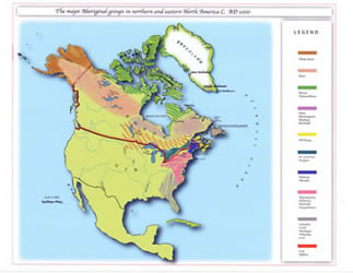 [ Major Aboriginal Groups C. AD 1000 ]